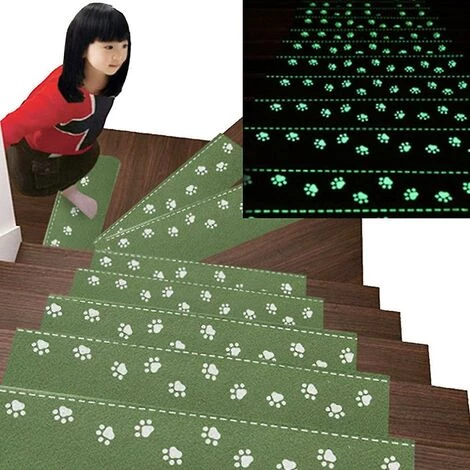 Kueatily Tapis De Marche D'escalier Auto-adhésif Lumineux Antidérapant Motif De Griffe D'ours Mignon Tapis De Protection De Marche D'escalier De Sol 1 Kueatily Tapis De Marche D'escalier Auto-adhésif Lumineux Antidérapant Motif De Griffe D'ours Mignon Tapis De Protection De Marche D'escalier De Sol