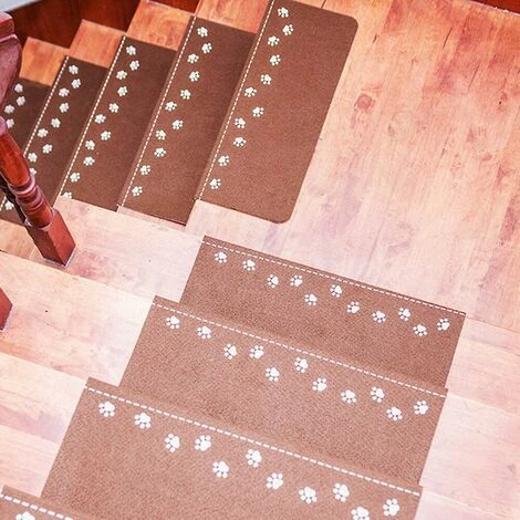 Kueatily Tapis De Marche D'escalier Auto-adhésif Lumineux Antidérapant Motif De Griffe D'ours Mignon Tapis De Protection De Marche D'escalier De Sol 2 Kueatily Tapis De Marche D'escalier Auto-adhésif Lumineux Antidérapant Motif De Griffe D'ours Mignon Tapis De Protection De Marche D'escalier De Sol – Image 2