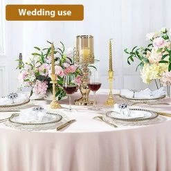 FLYME 4 Pièces De Dentelle Brodée Cutwork Ronde Napperons Sets De Table Vase Coussinets, Coton/lin, Multicolore, 11.8''* 11.8" (30*30cm) -Tapis et paillasson Soldes 58515338 5