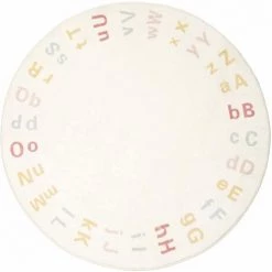 RANIPOBO Tapis D'eveil Enfant 100 Cm Tapis Rond Doux Pour Chambre Salon Salle A Manger -Tapis et paillasson Soldes 58656317 4