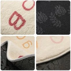 RANIPOBO Tapis D'eveil Enfant 100 Cm Tapis Rond Doux Pour Chambre Salon Salle A Manger -Tapis et paillasson Soldes 58656317 5