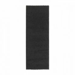NAZAR TRENDY Tapis De Couloir Shaggy En Polypropylene - 80 X 300 Cm - Noir