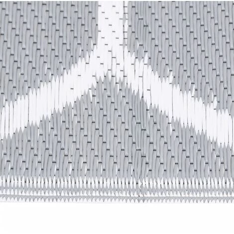 INLIFE Tapis D'extérieur Gris 140x200 Cm PP - Gris 3 INLIFE Tapis D'extérieur Gris 140x200 Cm PP - Gris – Image 3