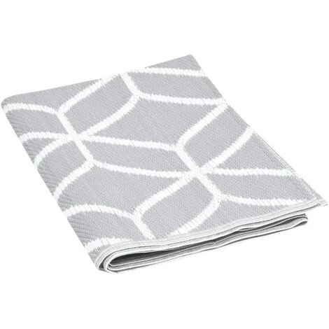 INLIFE Tapis D'extérieur Gris 140x200 Cm PP - Gris 5 INLIFE Tapis D'extérieur Gris 140x200 Cm PP - Gris – Image 5
