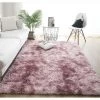 LYCXAMES Tapis Moelleux Au Sol Fausse Fourrure Moelleux Tapis Gradient Décoratif Tapis De Sol Pour Chambre Salon Salle À Manger (Rose-Mauve, 60×160cm)