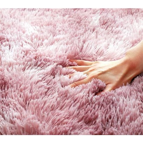 LYCXAMES Tapis Moelleux Au Sol Fausse Fourrure Moelleux Tapis Gradient Décoratif Tapis De Sol Pour Chambre Salon Salle À Manger (Rose-Mauve, 60×160cm) 4 LYCXAMES Tapis Moelleux Au Sol Fausse Fourrure Moelleux Tapis Gradient Décoratif Tapis De Sol Pour Chambre Salon Salle À Manger (Rose-Mauve, 60×160cm) – Image 4