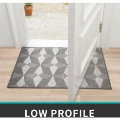 ENLENK Paillasson,Tapis De Porte Antidérapant | Intérieur Ou Extérieur | Absorbant Et Résistant | Lavable à La Machine | Tapis Entrée Intérieur - 50 X 80 Cm,Gris -Tapis et paillasson Soldes 58843423 5