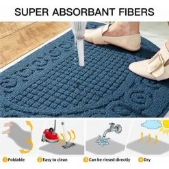 ENLENK TPR Lune Tapis Entree Interieur, Durable Tapis Antiderapant, Paillasson Interieur, Tapis Absorbants, Entree Mat, Paillassons Pour Entrée Lavable En Machine 40 * 63CM Bleu Foncé 8 ENLENK TPR Lune Tapis Entree Interieur, Durable Tapis Antiderapant, Paillasson Interieur, Tapis Absorbants, Entree Mat, Paillassons Pour Entrée Lavable En Machine 40 * 63CM Bleu Foncé -Tapis et paillasson Soldes 58843723 4