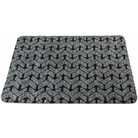 HDI Tapis Chevron Gris Et Noir De 40 X 60 Cm 1 HDI Tapis Chevron Gris Et Noir De 40 X 60 Cm