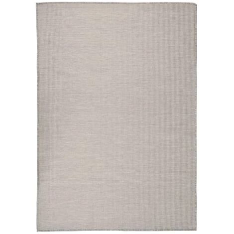 VidaXL Tapis à Tissage Plat D'extérieur 140x200 Cm Taupe - Taupe 1 VidaXL Tapis à Tissage Plat D'extérieur 140x200 Cm Taupe - Taupe