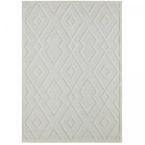 UNAMOURDETAPIS Tapis Kilim 80x150 Cm Rectangulaire TENO A Crème Entrée Adapté Au Chauffage Par Le Sol - Crème 2 UNAMOURDETAPIS Tapis Kilim 80x150 Cm Rectangulaire TENO A Crème Entrée Adapté Au Chauffage Par Le Sol - Crème – Image 2
