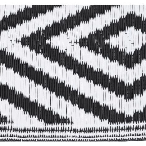 INLIFE Tapis D'extérieur Noir 140x200 Cm PP - Noir 3 INLIFE Tapis D'extérieur Noir 140x200 Cm PP - Noir – Image 3