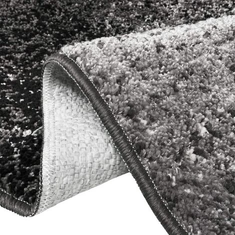 EMMEVI Tapis Salon Moderne Effette Dégradè Chambre Lit Salle De Bain Fourrure Courts Noir - 60x100 Cm 2 EMMEVI Tapis Salon Moderne Effette Dégradè Chambre Lit Salle De Bain Fourrure Courts Noir - 60x100 Cm – Image 2