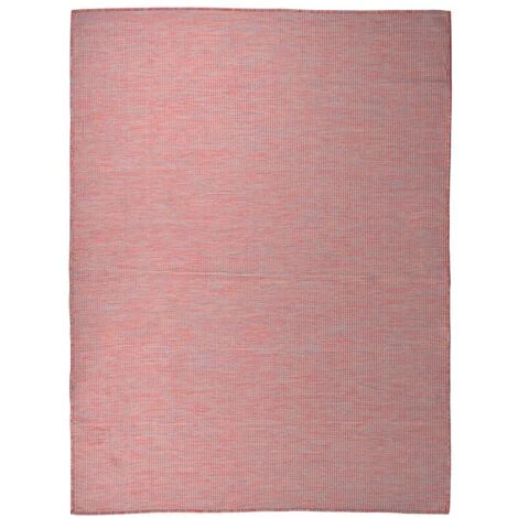VidaXL Tapis à Tissage Plat D'extérieur 120x170 Cm Rouge - Rouge 1 VidaXL Tapis à Tissage Plat D'extérieur 120x170 Cm Rouge - Rouge