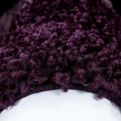 JADOREL Tapis Shaggy 60x110 Cm Rectangulaire SHAGGY FUZ Violet Entrée Adapté Au Chauffage Par Le Sol - Violet -Tapis et paillasson Soldes 59277911 5