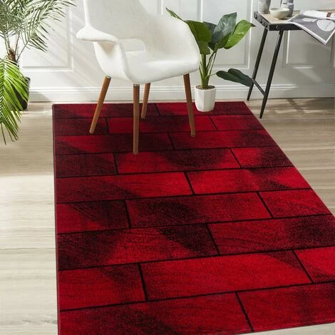 JADOREL Tapis Salon 160x230 Cm Rectangulaire OMEGOU Rouge Salon Adapté Au Chauffage Par Le Sol - Rouge 1 JADOREL Tapis Salon 160x230 Cm Rectangulaire OMEGOU Rouge Salon Adapté Au Chauffage Par Le Sol - Rouge