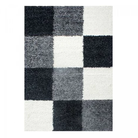 JADOREL Tapis Shaggy 60x110 Cm Rectangulaire SHAGGY CA Noir Entrée Adapté Au Chauffage Par Le Sol - Noir 2 JADOREL Tapis Shaggy 60x110 Cm Rectangulaire SHAGGY CA Noir Entrée Adapté Au Chauffage Par Le Sol - Noir – Image 2