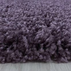 JADOREL 80x80 Rond Tapis Shaggy 80x80 Cm Rond SHAGGY SY Violet Cuisine Adapté Au Chauffage Par Le Sol - Violet -Tapis et paillasson Soldes 59278503 5