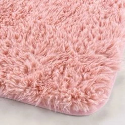 DOUCEUR D'INTRIEUR Tapis Fausse Fourrure (80 Cm) Queeny Rose -Tapis et paillasson Soldes 59289273 3