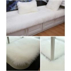 LTS FAFA Décoration Intérieure Blanc Tapis Ultra Doux Tapis De Chambre D'enfants Tapis De Salon De Chambre À Coucher (Blanc,90x60 Cm) 9 LTS FAFA Décoration Intérieure Blanc Tapis Ultra Doux Tapis De Chambre D'enfants Tapis De Salon De Chambre À Coucher (Blanc,90x60 Cm) -Tapis et paillasson Soldes 59304454 5