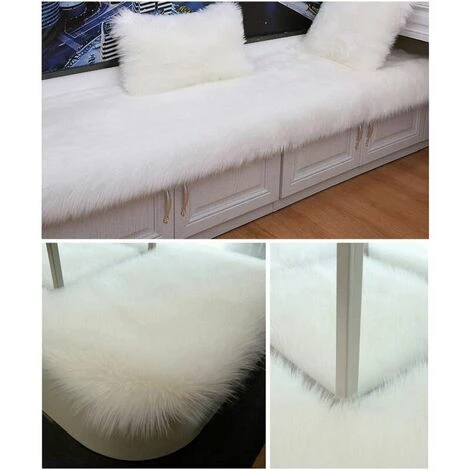 LTS FAFA Décoration Intérieure Blanc Tapis Ultra Doux Tapis De Chambre D'enfants Tapis De Salon De Chambre À Coucher (Blanc,90x60 Cm) 5 LTS FAFA Décoration Intérieure Blanc Tapis Ultra Doux Tapis De Chambre D'enfants Tapis De Salon De Chambre À Coucher (Blanc,90x60 Cm) – Image 5