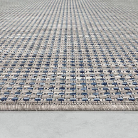 Paco Home Tapis Exterieur Terrasse Salon Cuisine Moderne Motif Boho Uni Moucheté 60x100 Cm, Bleu 2 Paco Home Tapis Exterieur Terrasse Salon Cuisine Moderne Motif Boho Uni Moucheté 60x100 Cm, Bleu – Image 2