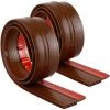 ZOLGINAH Lot De 2 Porte Bas Joint Strip - Autocollant Sous Porte Coupe-bise Bise, Anti-Bruit, Anti-Bug (Marron)
