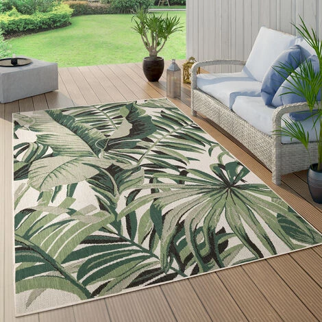 Paco Home Tapis Exterieur Terrasse Salon Cuisine Motif Boho Jungle Motif Palmiers Vert 60x100 Cm 1 Paco Home Tapis Exterieur Terrasse Salon Cuisine Motif Boho Jungle Motif Palmiers Vert 60x100 Cm