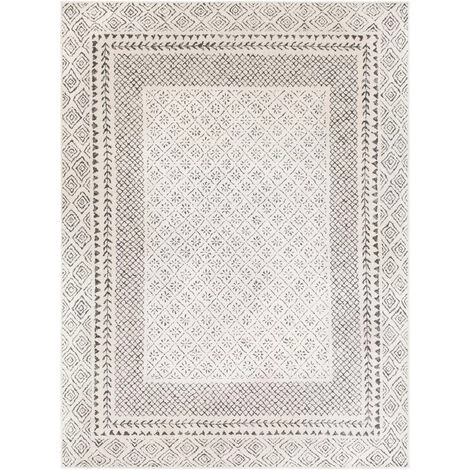 SURYA - Tapis De Salon Et Chambre - Géométrique Scandinave - AMBRE - 120x170cm - Gris Et Beige 1 SURYA - Tapis De Salon Et Chambre - Géométrique Scandinave - AMBRE - 120x170cm - Gris Et Beige