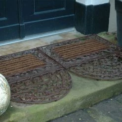 Paillasson Fonte Coco 74 X 46 Cm. Brun. Marque : Esschert Design. Réf. : LH59 - Brun -Tapis et paillasson Soldes 59685328 3