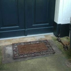 Paillasson Fonte Coco 74 X 46 Cm. Brun. Marque : Esschert Design. Réf. : LH59 - Brun -Tapis et paillasson Soldes 59685328 4