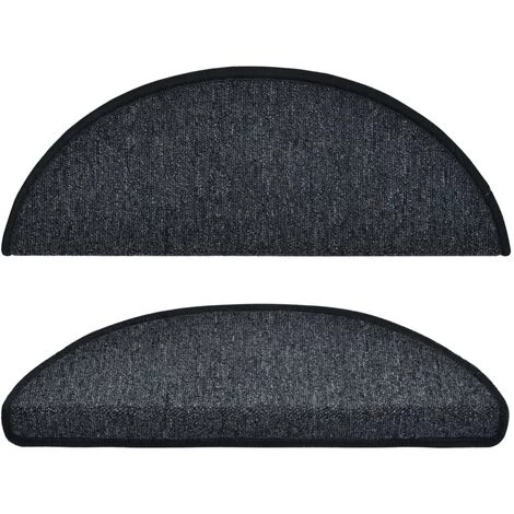 VidaXL Tapis D'escalier 5 Pcs 65x28 Cm Anthracite - Anthracite 4 VidaXL Tapis D'escalier 5 Pcs 65x28 Cm Anthracite - Anthracite – Image 4