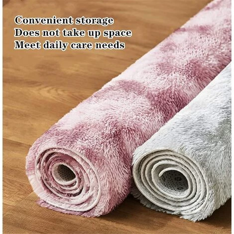 MINKUROW Tapis Moelleux Au Sol Fausse Fourrure Moelleux Tapis Gradient Décoratif Tapis De Sol Pour Chambre Salon Salle À Manger (Rose-Mauve, 80×160cm) 5 MINKUROW Tapis Moelleux Au Sol Fausse Fourrure Moelleux Tapis Gradient Décoratif Tapis De Sol Pour Chambre Salon Salle À Manger (Rose-Mauve, 80×160cm) – Image 5