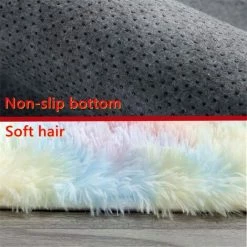 MINKUROW Tapis Moelleux Au Sol Fausse Fourrure Moelleux Tapis Gradient Décoratif Tapis De Sol Pour Chambre Salon Salle À Manger (Couleurs Arc-en-Ciel, 60×160cm) 7 MINKUROW Tapis Moelleux Au Sol Fausse Fourrure Moelleux Tapis Gradient Décoratif Tapis De Sol Pour Chambre Salon Salle À Manger (Couleurs Arc-en-Ciel, 60×160cm) -Tapis et paillasson Soldes 59790542 3