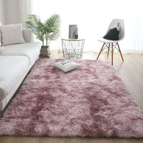 MINKUROW Tapis Moelleux Au Sol Fausse Fourrure Moelleux Tapis Gradient Décoratif Tapis De Sol Pour Chambre Salon Salle À Manger (Rose-Couleur Lotus, 80×120cm) 1 MINKUROW Tapis Moelleux Au Sol Fausse Fourrure Moelleux Tapis Gradient Décoratif Tapis De Sol Pour Chambre Salon Salle À Manger (Rose-Couleur Lotus, 80×120cm)