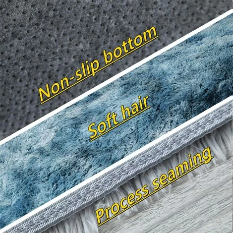 MINKUROW Tapis Moelleux Au Sol Fausse Fourrure Moelleux Tapis Gradient Décoratif Tapis De Sol Pour Chambre Salon Salle À Manger (Rose-Couleur Lotus, 80×160cm) 5 MINKUROW Tapis Moelleux Au Sol Fausse Fourrure Moelleux Tapis Gradient Décoratif Tapis De Sol Pour Chambre Salon Salle À Manger (Rose-Couleur Lotus, 80×160cm) – Image 5