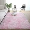MINKUROW Tapis Moelleux Au Sol Fausse Fourrure Moelleux Tapis Gradient Décoratif Tapis De Sol Pour Chambre Salon Salle À Manger (pink, 60×160cm)