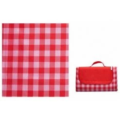 IRISFR Couverture Tapis De Pique-Nique, Imperméable Résistant à L'humidité Grand Format Pliable Pour Camping Voyage Plage Jardin Nappe (Pliable En Sac) -Rouge,150*100cm,Lilaris
