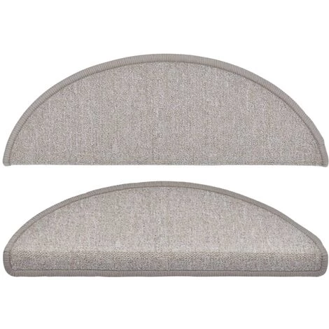 VidaXL Tapis D'escalier 10 Pcs 65x28 Cm Taupe - Taupe 4 VidaXL Tapis D'escalier 10 Pcs 65x28 Cm Taupe - Taupe – Image 4