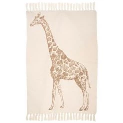 Tapis Enfant Girafe 100 X 150 Cm Atmosphera - Ecru - Ecru