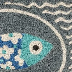 Baroni Home Paillasson D’Extérieur En Coco Avec Base En PVC Peint à La Main Sardine Avec Cadre 70X40X2 Cm. Facile à Nettoyer Et Ultra Résistant 9 Baroni Home Paillasson D’Extérieur En Coco Avec Base En PVC Peint à La Main Sardine Avec Cadre 70X40X2 Cm. Facile à Nettoyer Et Ultra Résistant -Tapis et paillasson Soldes 59896071 5