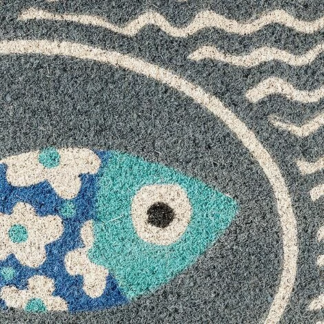 Baroni Home Paillasson D’Extérieur En Coco Avec Base En PVC Peint à La Main Sardine Avec Cadre 70X40X2 Cm. Facile à Nettoyer Et Ultra Résistant 5 Baroni Home Paillasson D’Extérieur En Coco Avec Base En PVC Peint à La Main Sardine Avec Cadre 70X40X2 Cm. Facile à Nettoyer Et Ultra Résistant – Image 5