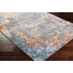 SURYA - Tapis De Salon Et Chambre - Abstrait Moderne - CASSANDRA - 157x213cm - Multicolore - Bleu Et Rouge -Tapis et paillasson Soldes 59897210 4