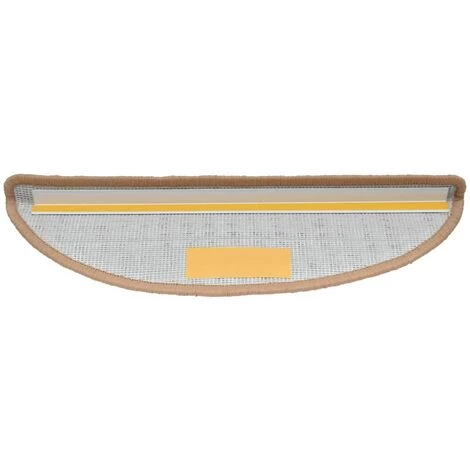 VidaXL Tapis D'escalier 5 Pcs 56x20 Cm Beige - Beige 5 VidaXL Tapis D'escalier 5 Pcs 56x20 Cm Beige - Beige – Image 5