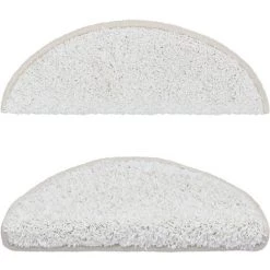 VidaXL Tapis D'escalier 5 Pcs 65x25 Cm Blanc - Blanc 8 VidaXL Tapis D'escalier 5 Pcs 65x25 Cm Blanc - Blanc -Tapis et paillasson Soldes 59906398 4