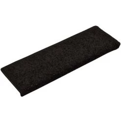 VidaXL Tapis D'escalier 5 Pcs 65x25 Cm Noir - Noir -Tapis et paillasson Soldes 59906412 3
