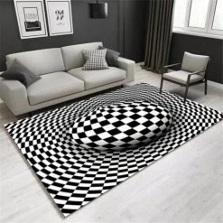 Tapis De Sol 3D Area Rug, 3D Geometric Optical Illusion Tapis Antidérapant Tapis Antidérapant Tapis De Sol, 80 * 120 Cm FUIENKO -Tapis et paillasson Soldes 59956445 3