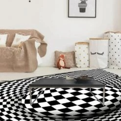 Tapis De Sol 3D Area Rug, 3D Geometric Optical Illusion Tapis Antidérapant Tapis Antidérapant Tapis De Sol, 80 * 120 Cm FUIENKO -Tapis et paillasson Soldes 59956445 4