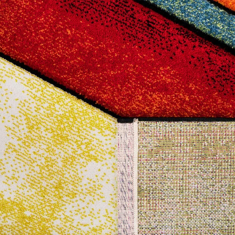 Paco Home Tapis Design à Carreaux Contour Trendy Multicolore L'Oeil Vert Bleu Orange Rose 60x110 Cm 4 Paco Home Tapis Design à Carreaux Contour Trendy Multicolore L'Oeil Vert Bleu Orange Rose 60x110 Cm – Image 4