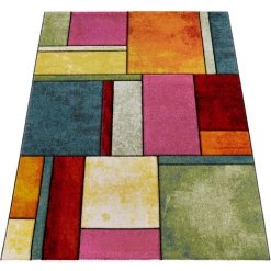 Paco Home Tapis Design à Carreaux Contour Trendy Multicolore L'Oeil Vert Bleu Orange Rose 60x110 Cm 9 Paco Home Tapis Design à Carreaux Contour Trendy Multicolore L'Oeil Vert Bleu Orange Rose 60x110 Cm -Tapis et paillasson Soldes 59999722 5